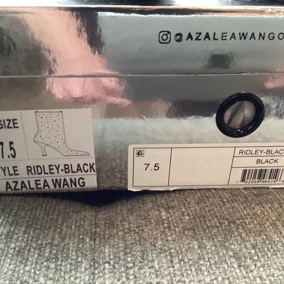 AZALEA WANG Ridley Studded Pointed Toe Bootie (Women) 7.5M - Picture 4 of 13